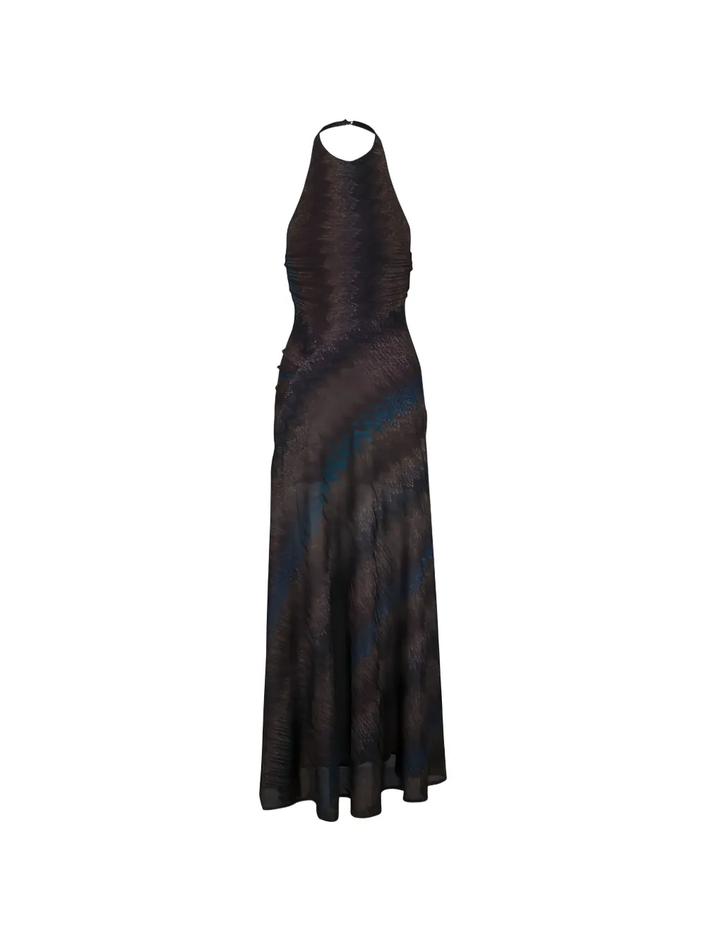 Missoni Halter Zigzag Gown In Multi