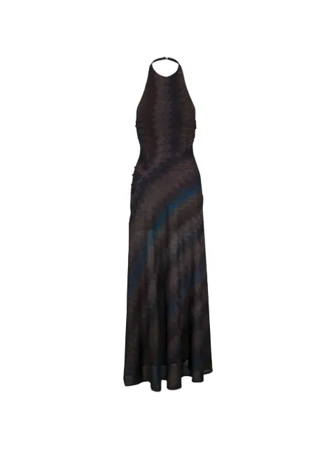 Missoni halter zigzag gown
