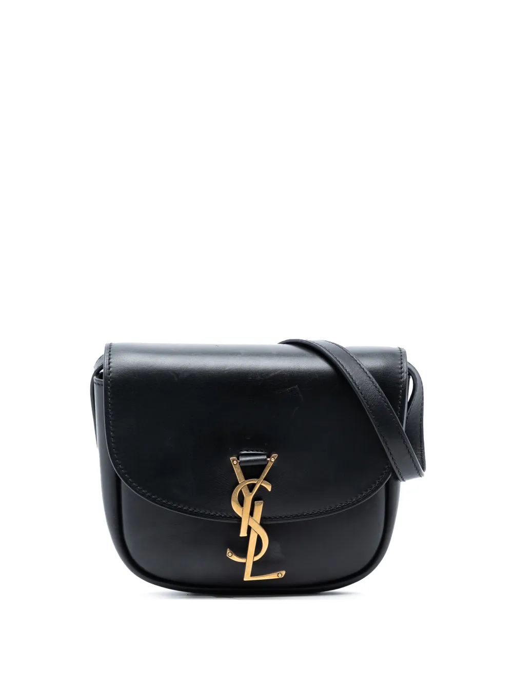 Saint Laurent Pre-Owned 2022 Small Leather Monogram Kaia crossbody bag - Nero