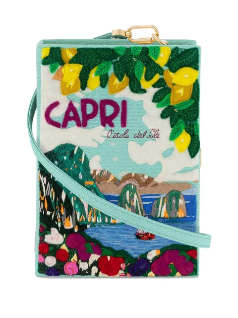 Olympia Le-Tan Capri lemons book clutch bag