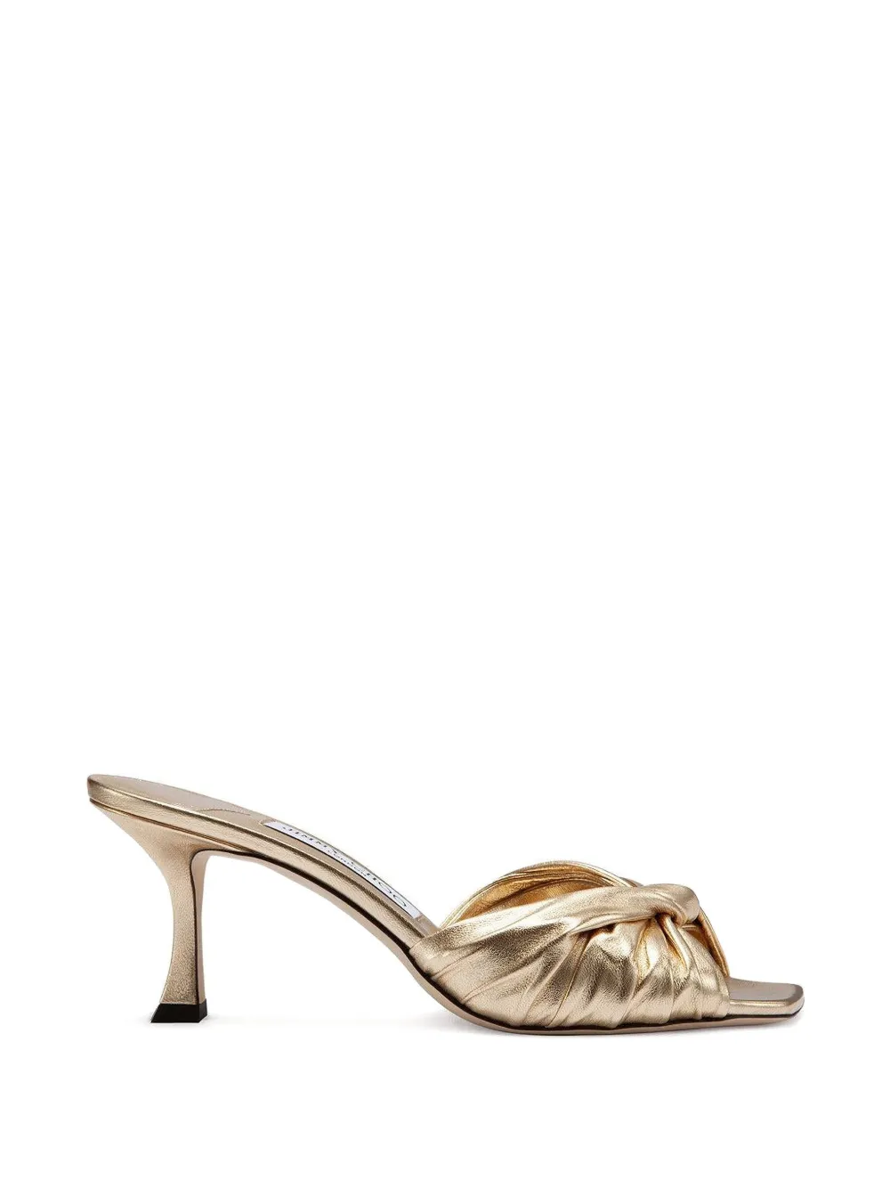 Jimmy Choo Skye muiltjes met gedraaide details Goud