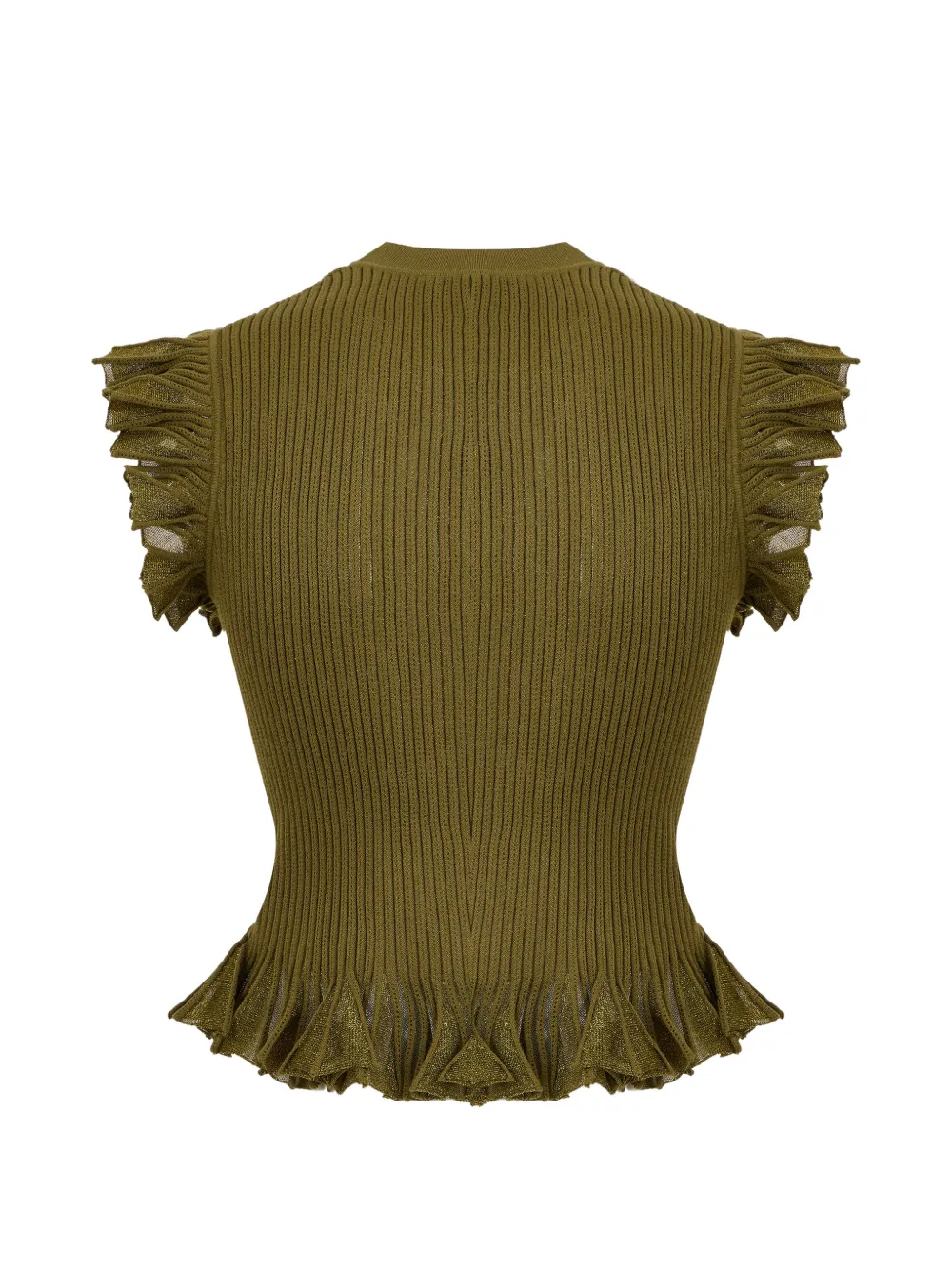 Ulla Johnson Leila top met ruches Groen