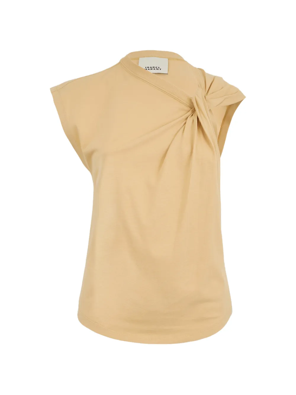 ISABEL MARANT Nayda twisted T-shirt - Nude