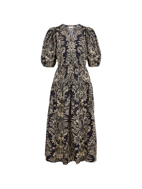 Ulla Johnson Harriet puff-sleeve floral midi dress