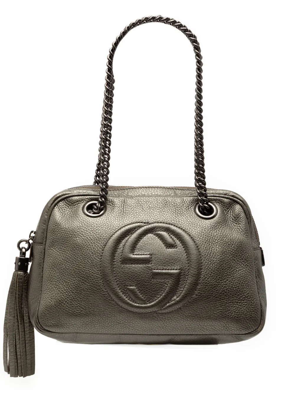 Gucci Pre-Owned 2016-2025 Leather Soho Chain Zip shoulder bag - Marrone