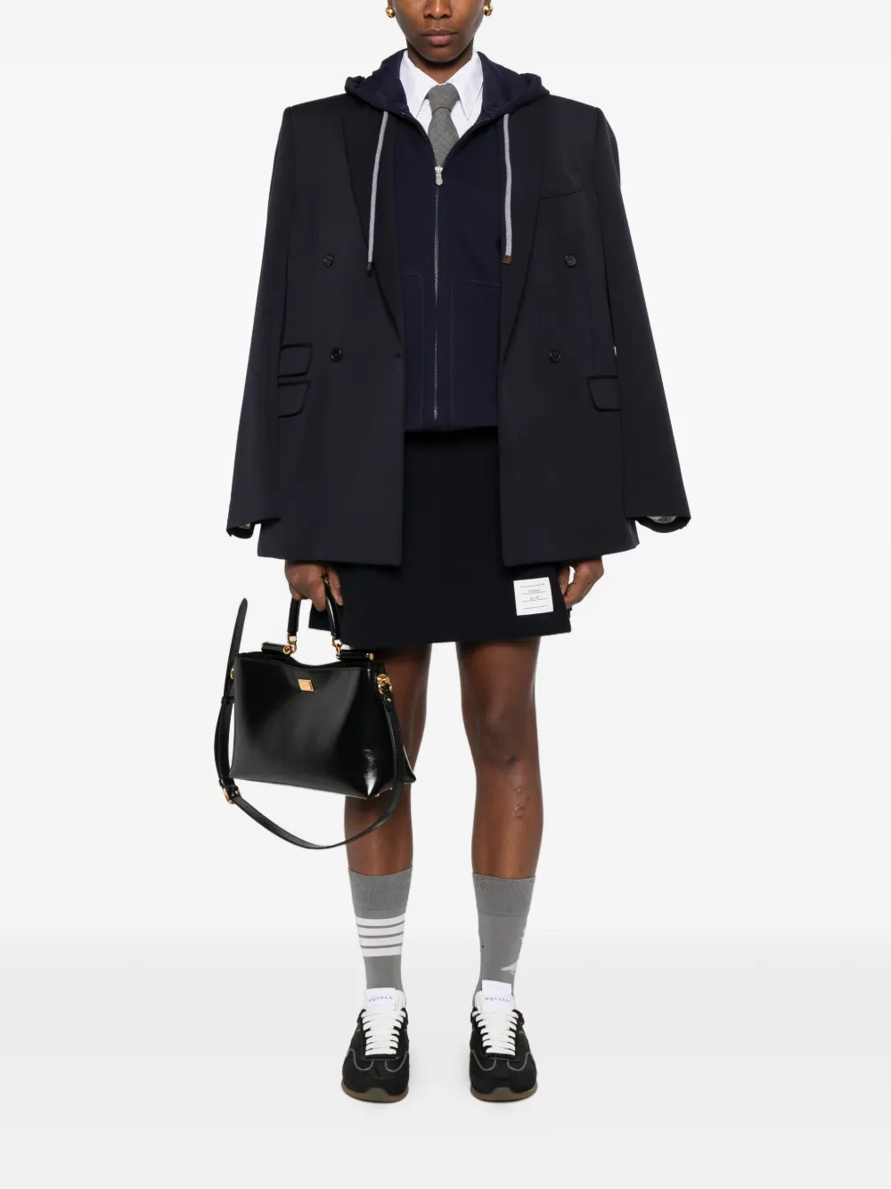  Thom Browne 4-bar Piqué Mini Skirt - Blue 