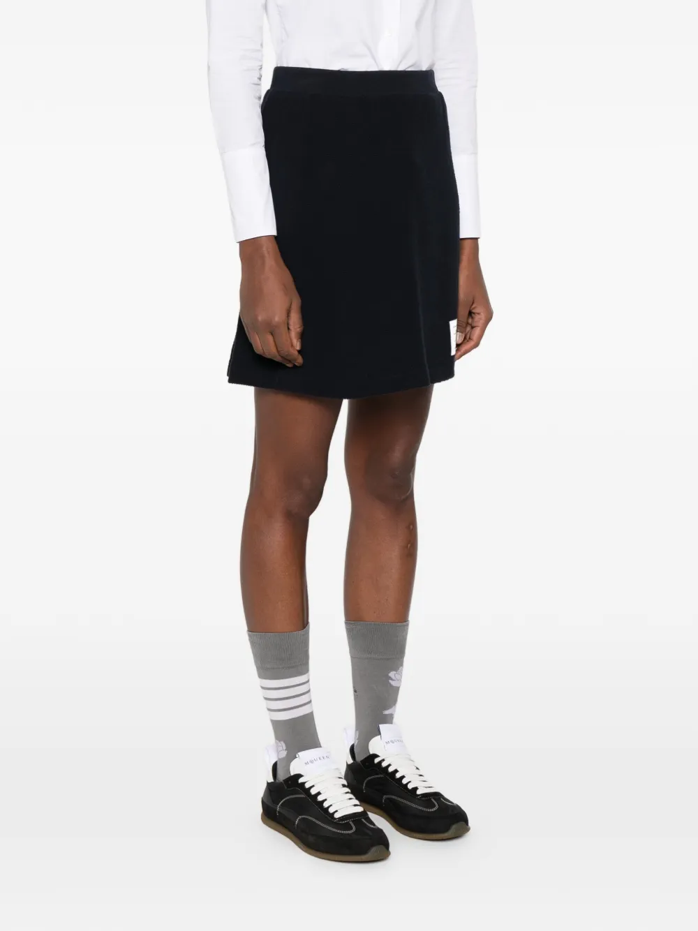  Thom Browne 4-bar Piqué Mini Skirt - Blue 