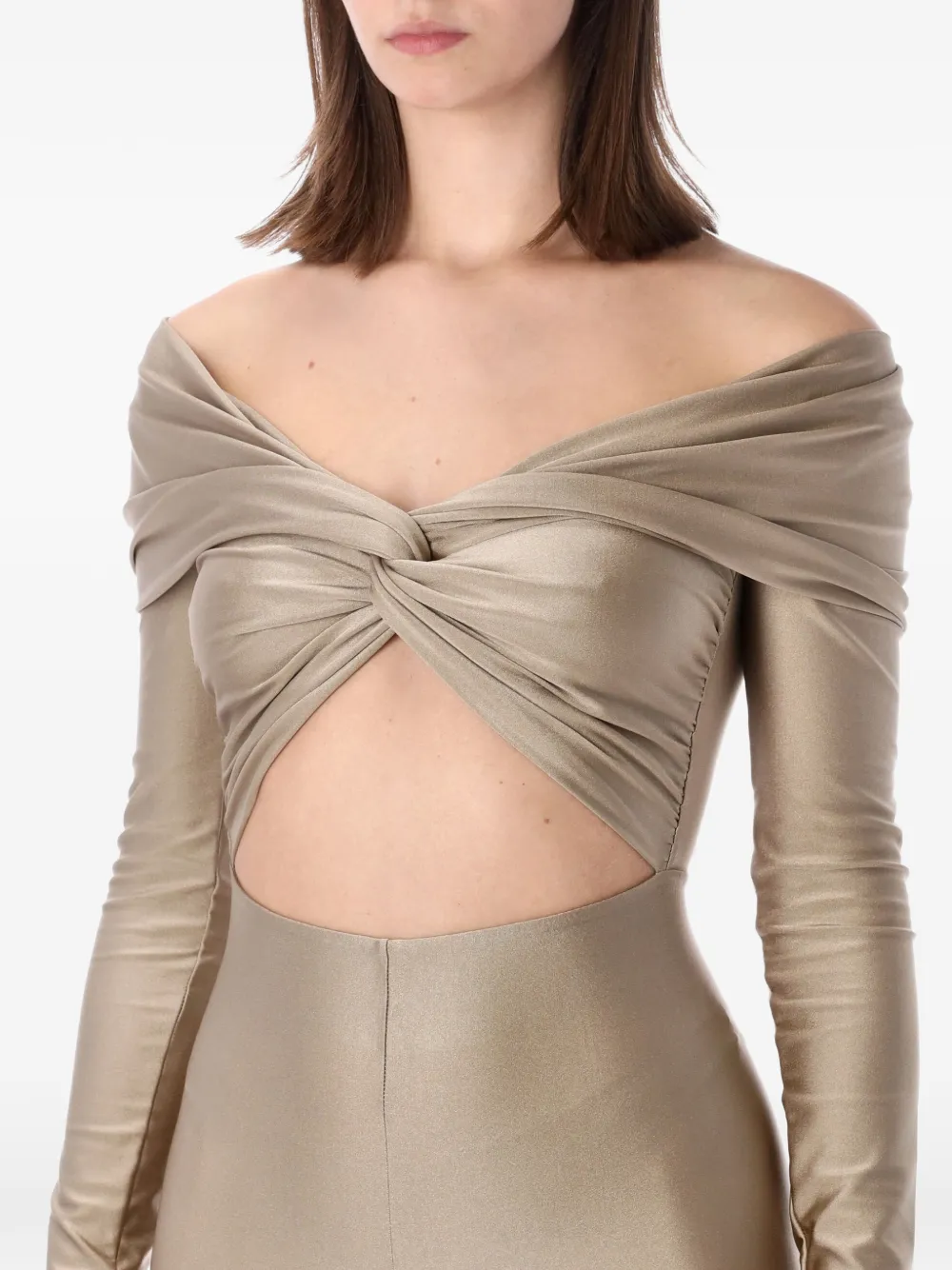 Off-Shoulder Cut-Out Jumpsuit
