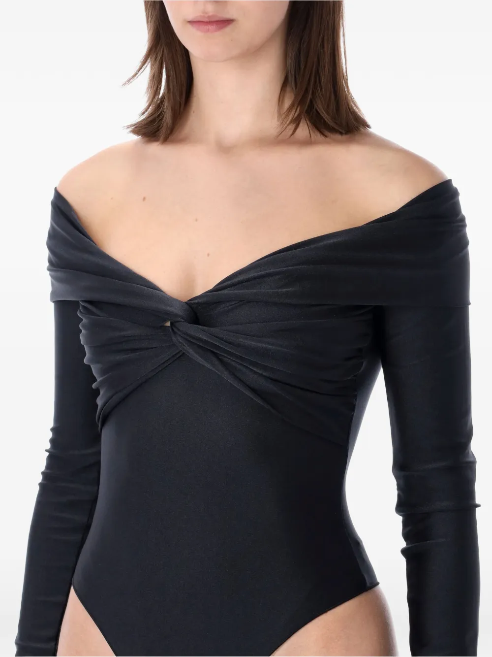  The Andamane Kendall Twisted Bodysuit - Black 