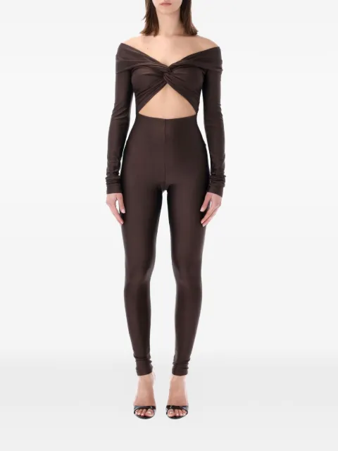 THE ANDAMANE off-shoulder twist jumpsuit