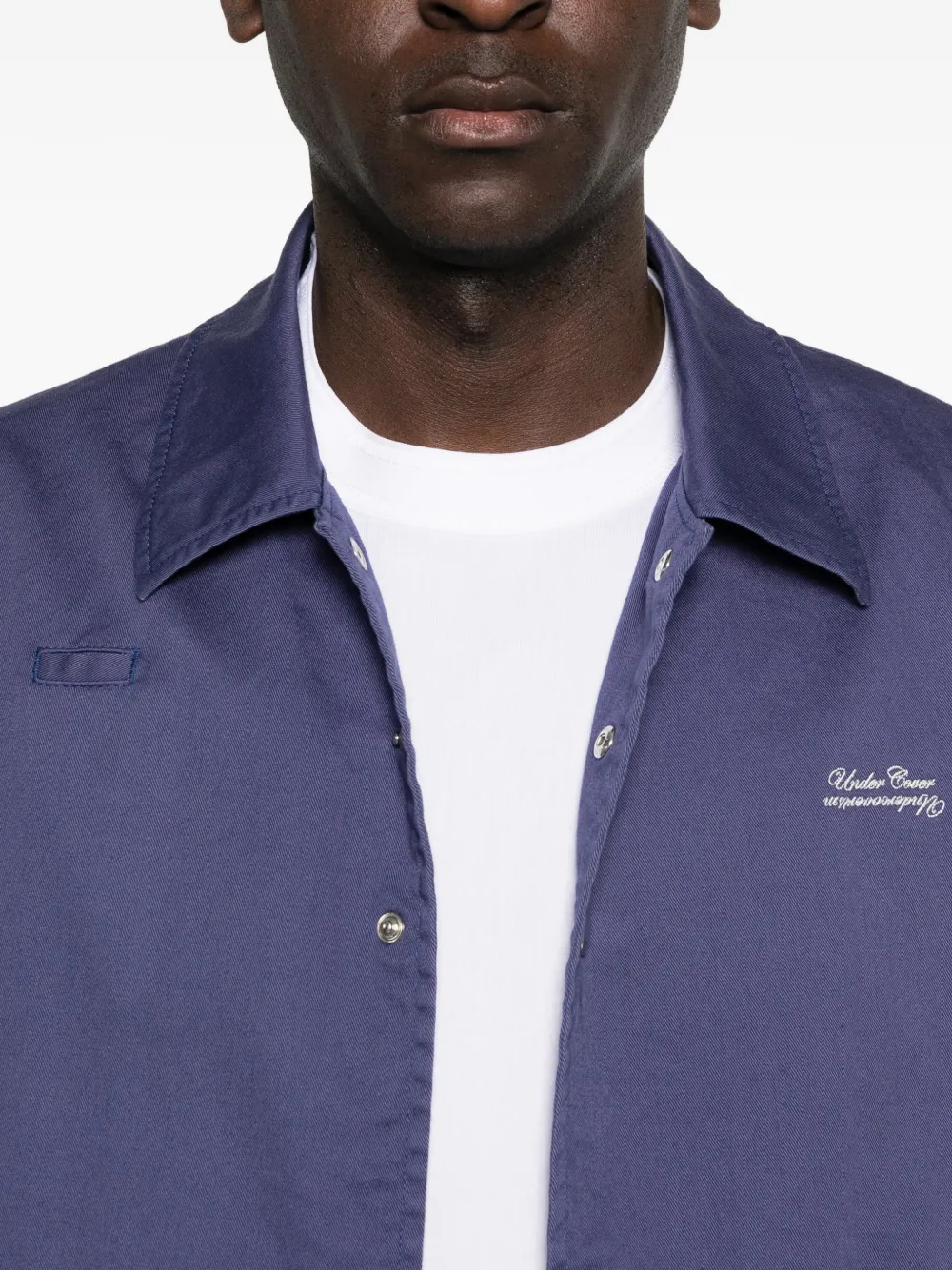 Undercover Shirtjack met trekkoord Blauw
