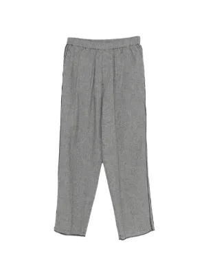 Studio Nicholson Noam Drawstring Cropped Trousers | Grey | FARFETCH RO
