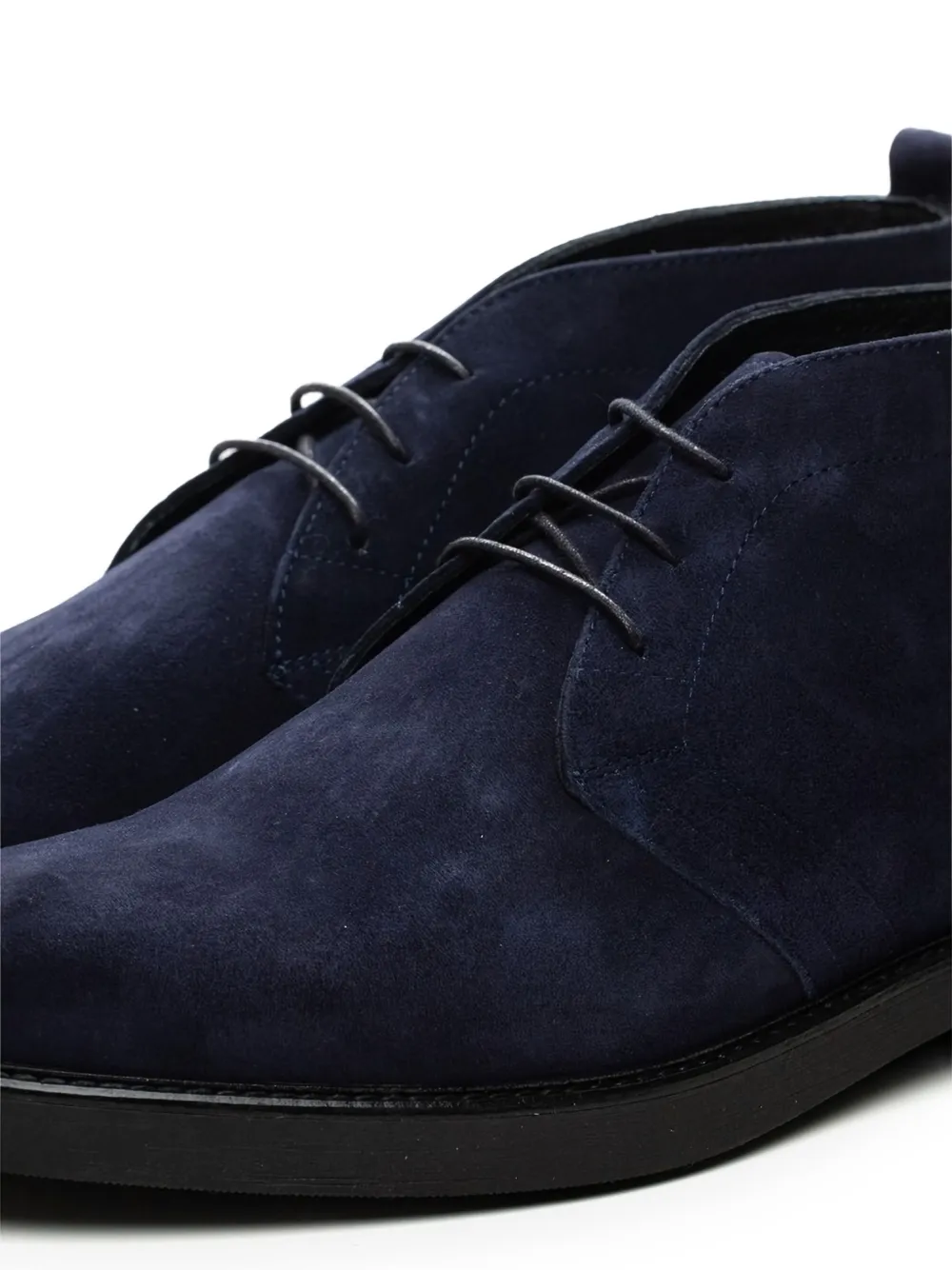 Poche Paris Suède loafers met veters Blauw