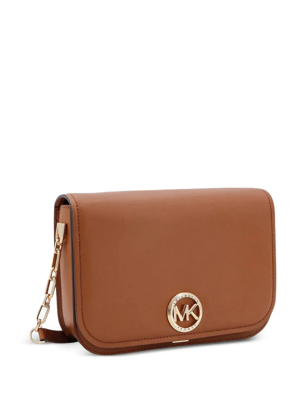 Michael Kors Schoudertas met kettingdetail en logo Bruin