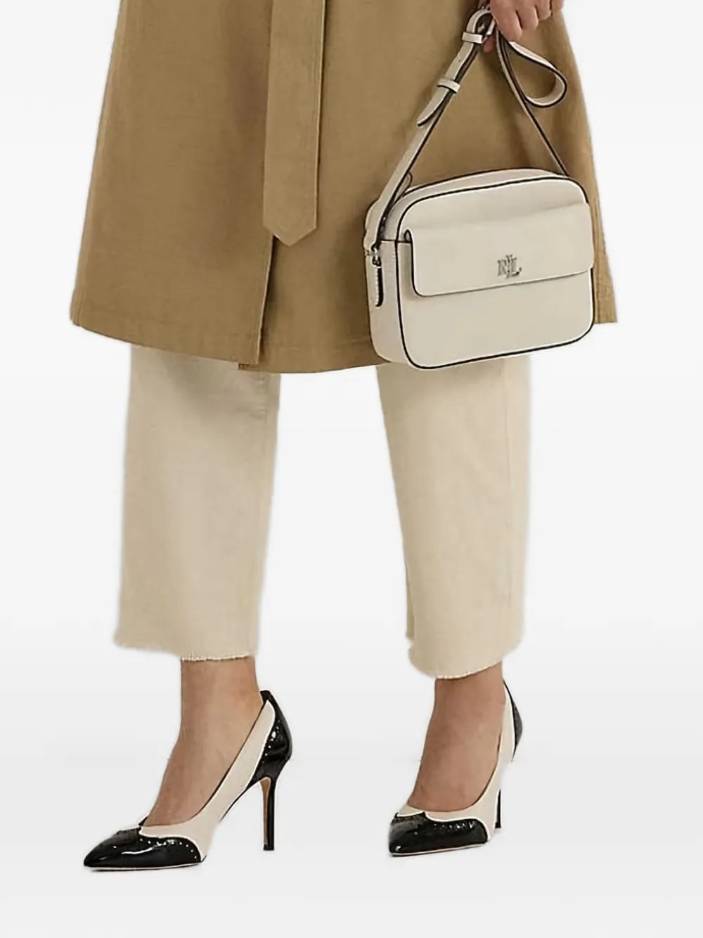 Lauren Ralph Lauren Marcy medium crossbodytas Beige