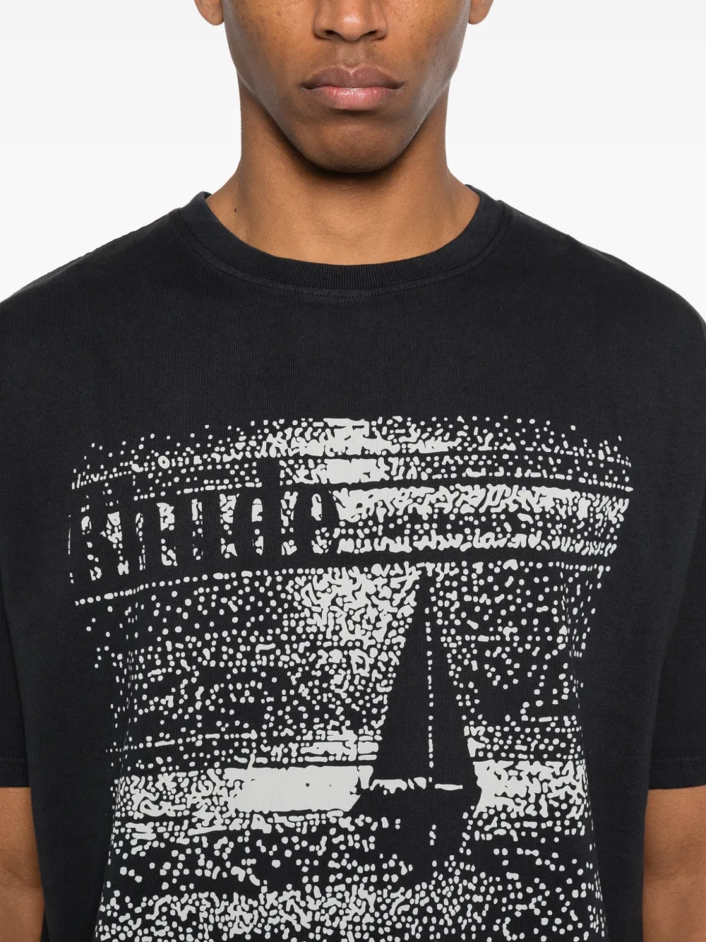 RHUDE T-shirt met grafische print Zwart