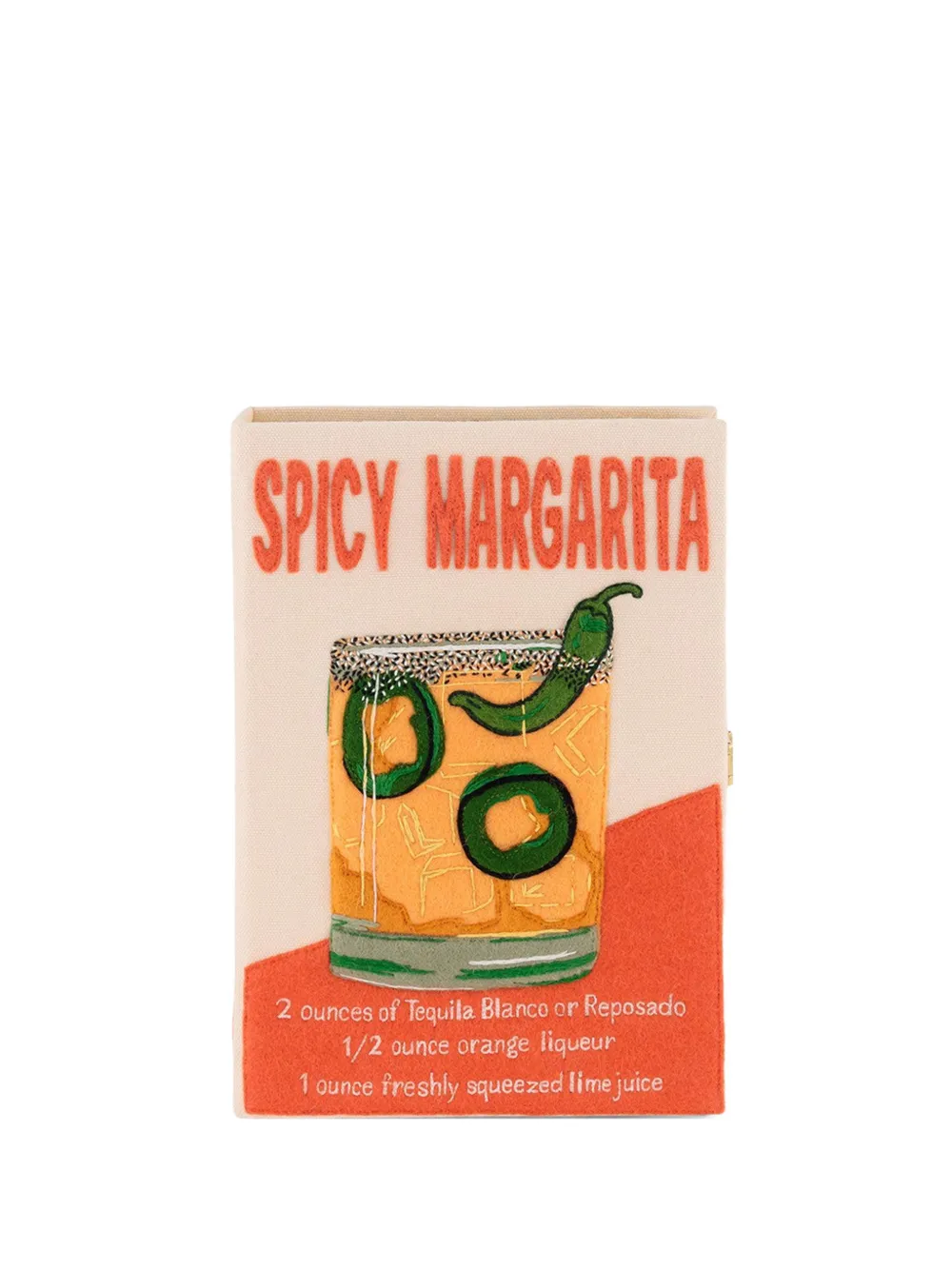 Olympia Le-Tan Clutch Spicy Margarita a fiori - Toni neutri