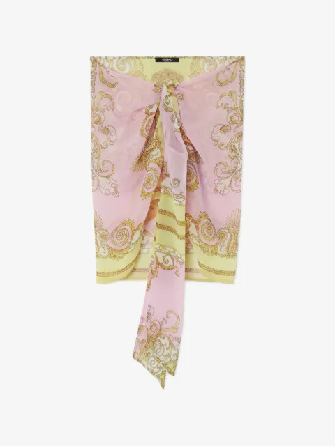 Versace pareo con estampado Barocco