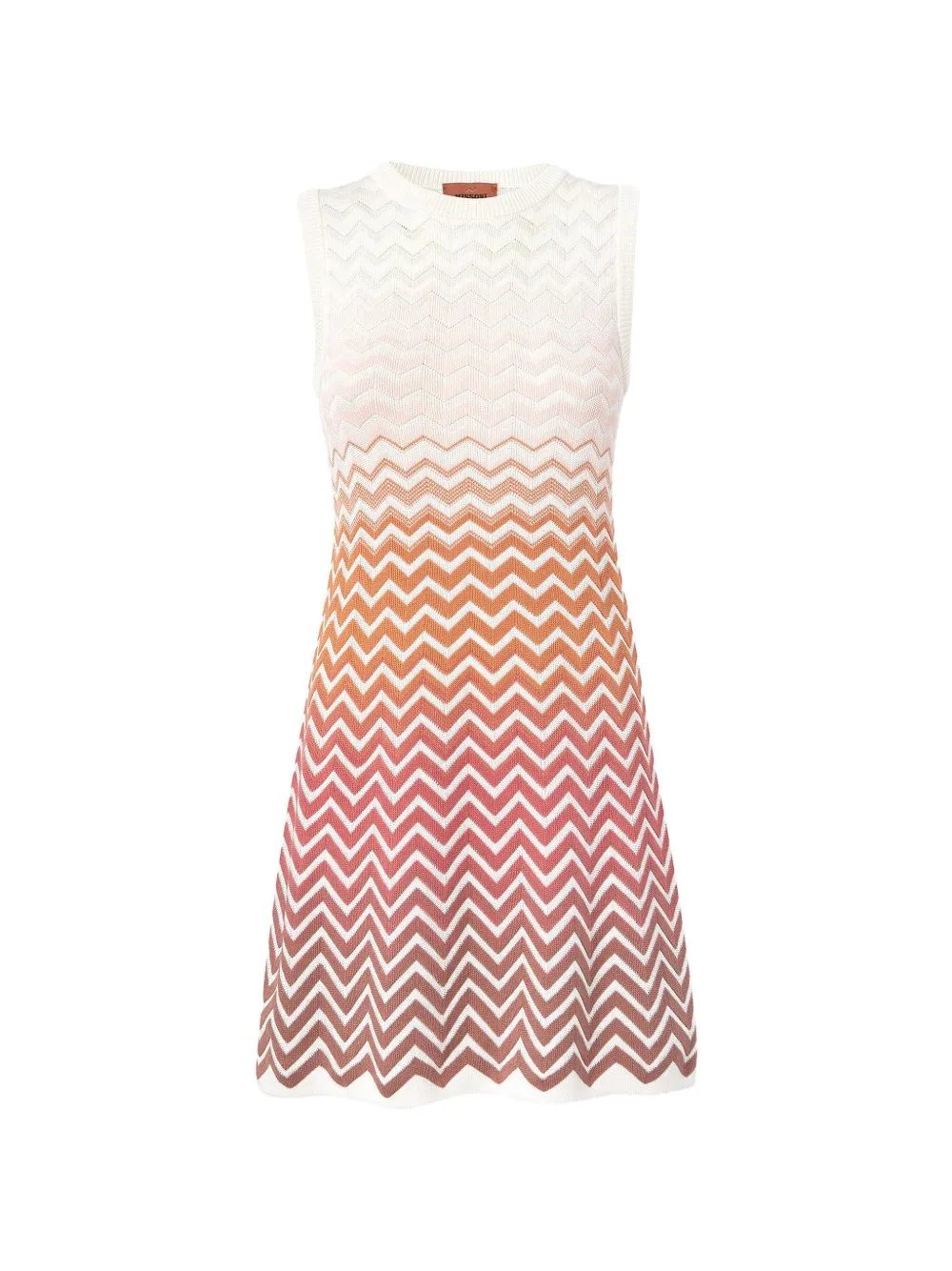 Missoni ombré sleeveless mini dress - White