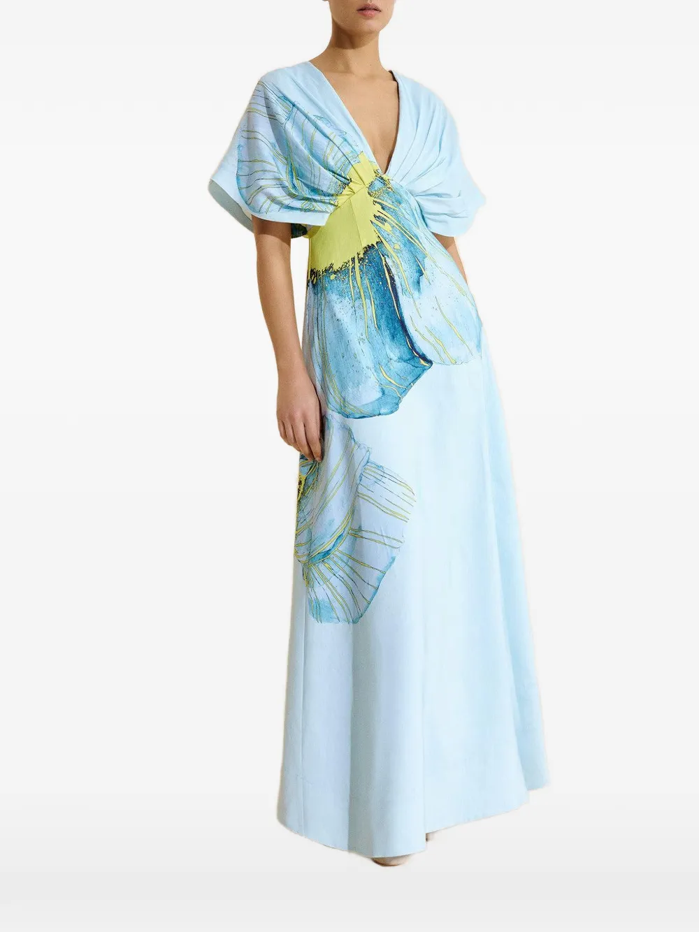 Glamorgan Floral V-Neck Maxi Dress