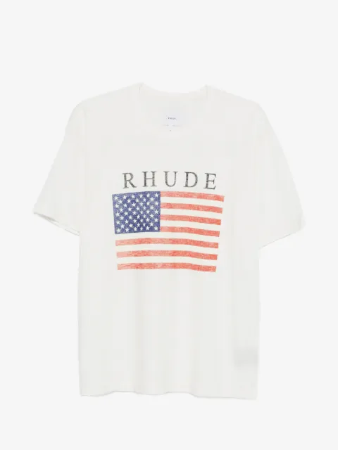 RHUDE T-shirt med USA-flagga