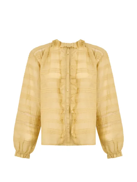 MARANT ÉTOILE Peline ruffled button blouse