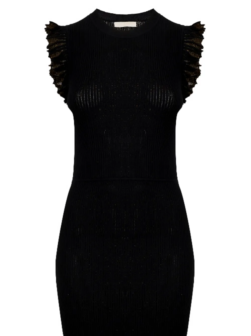 Ulla Johnson Noelle midi-jurk met ruches Zwart