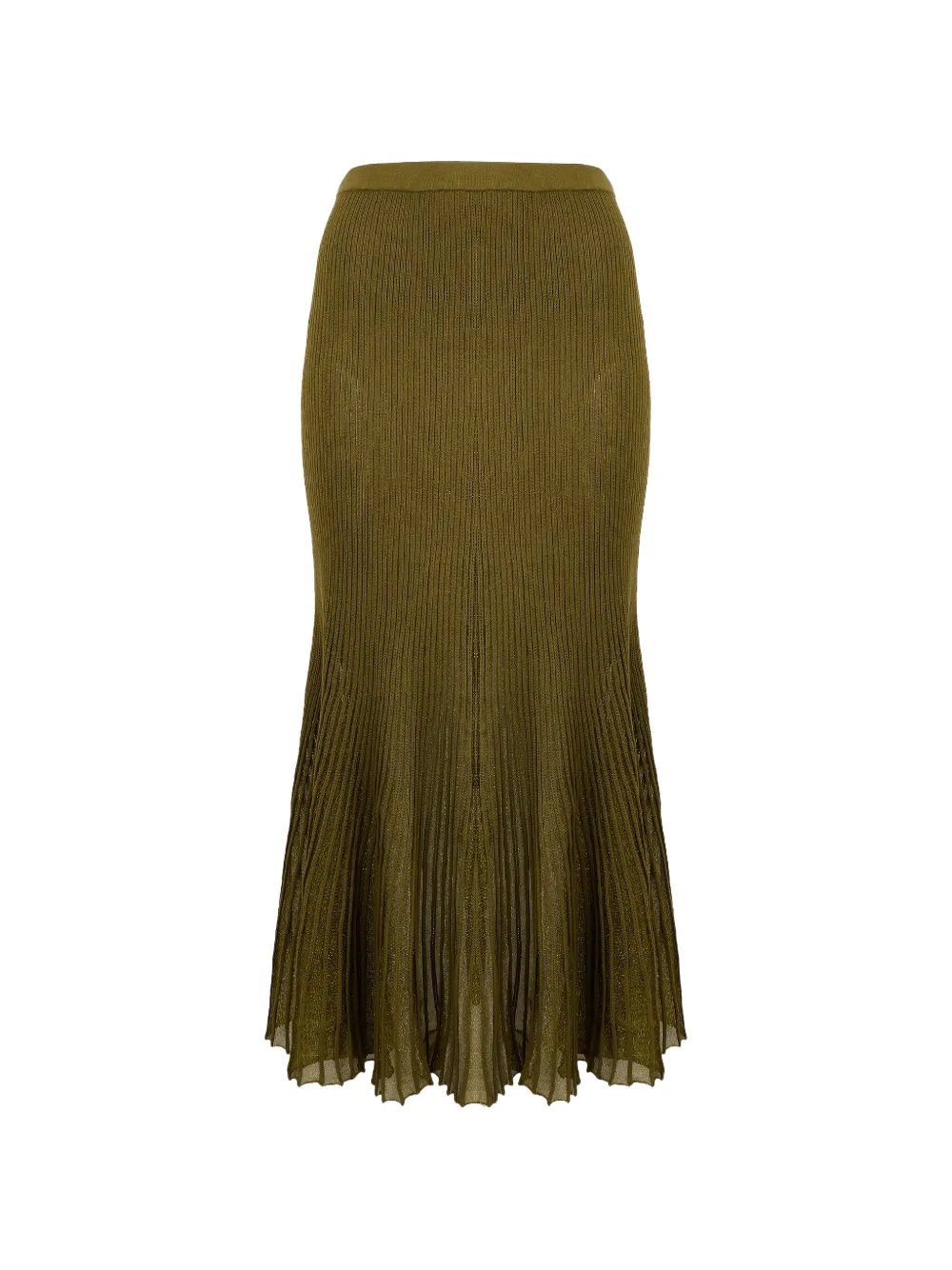 Ulla Johnson Vera knitted midi skirt - Verde