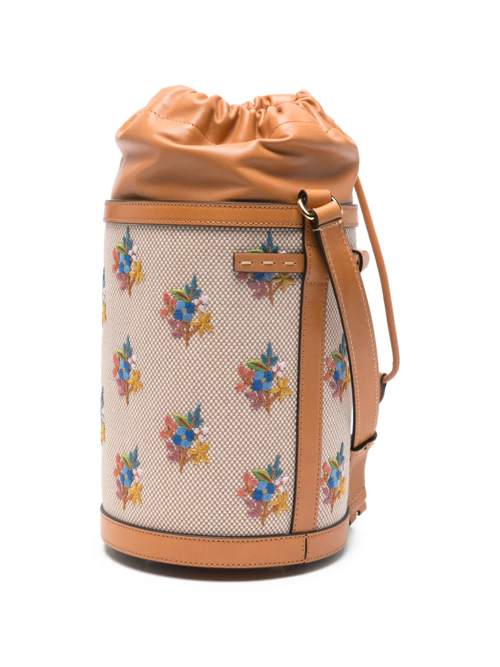 Valentino Garavani Bucket-tas met bloemenprint Beige