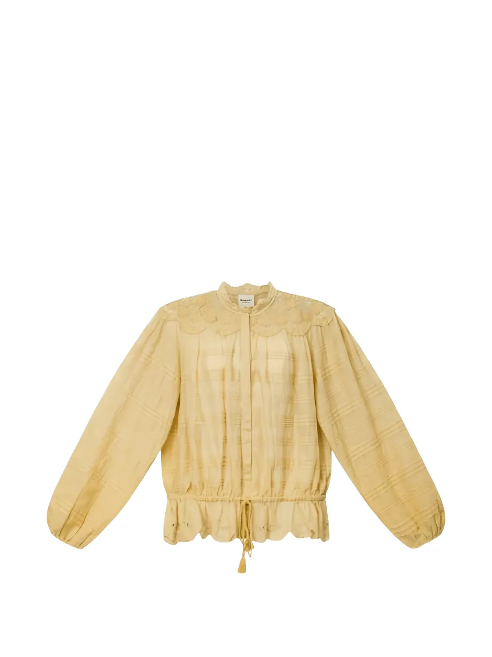 ISABEL MARANT lace-detail blouse - Neutrals