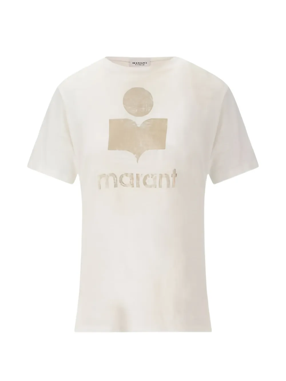 ISABEL MARANT T-Shirt mit Logo-Print - Nude