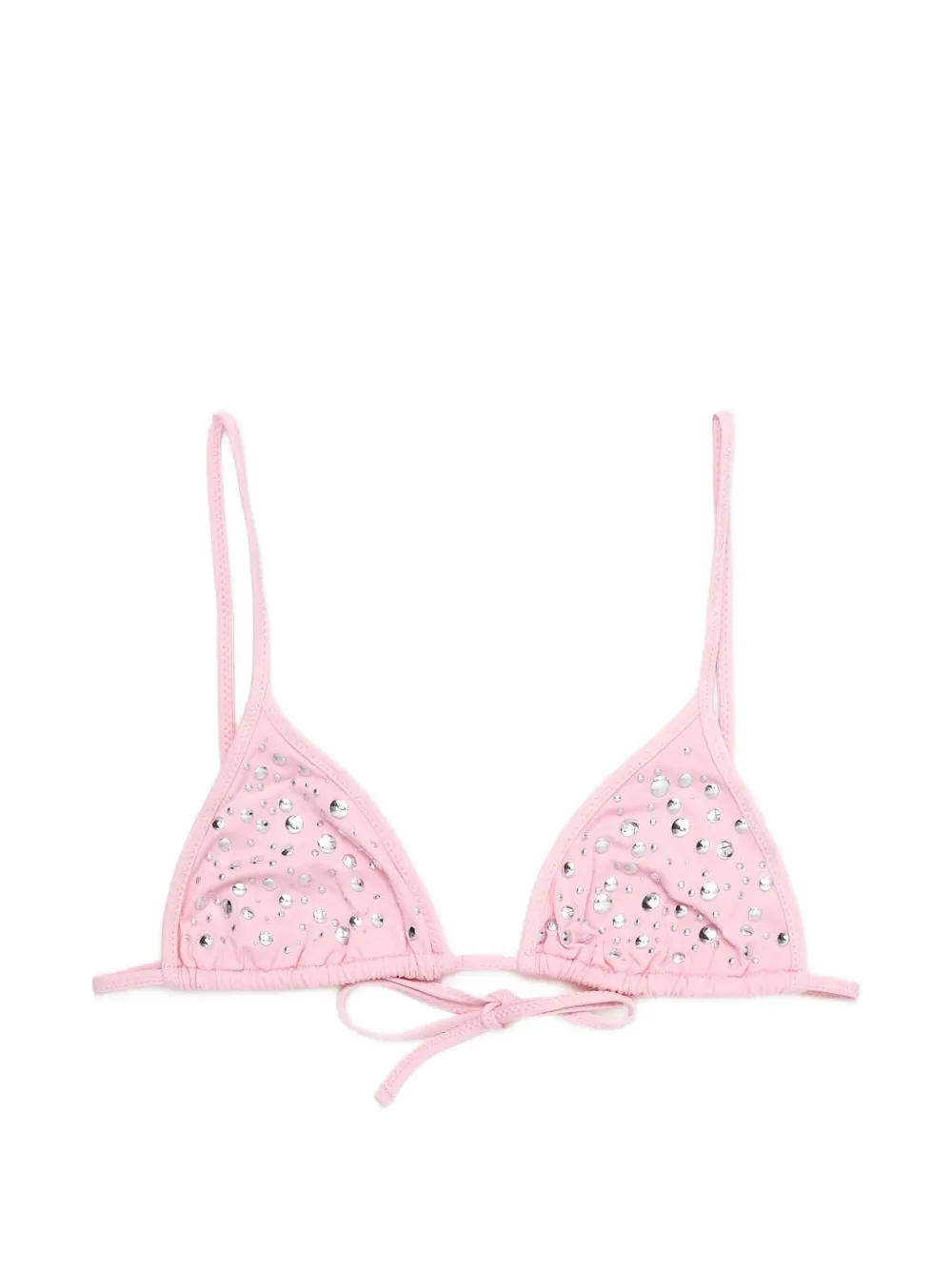 Gimaguas Bella stud-embellished bikini top - Rosa