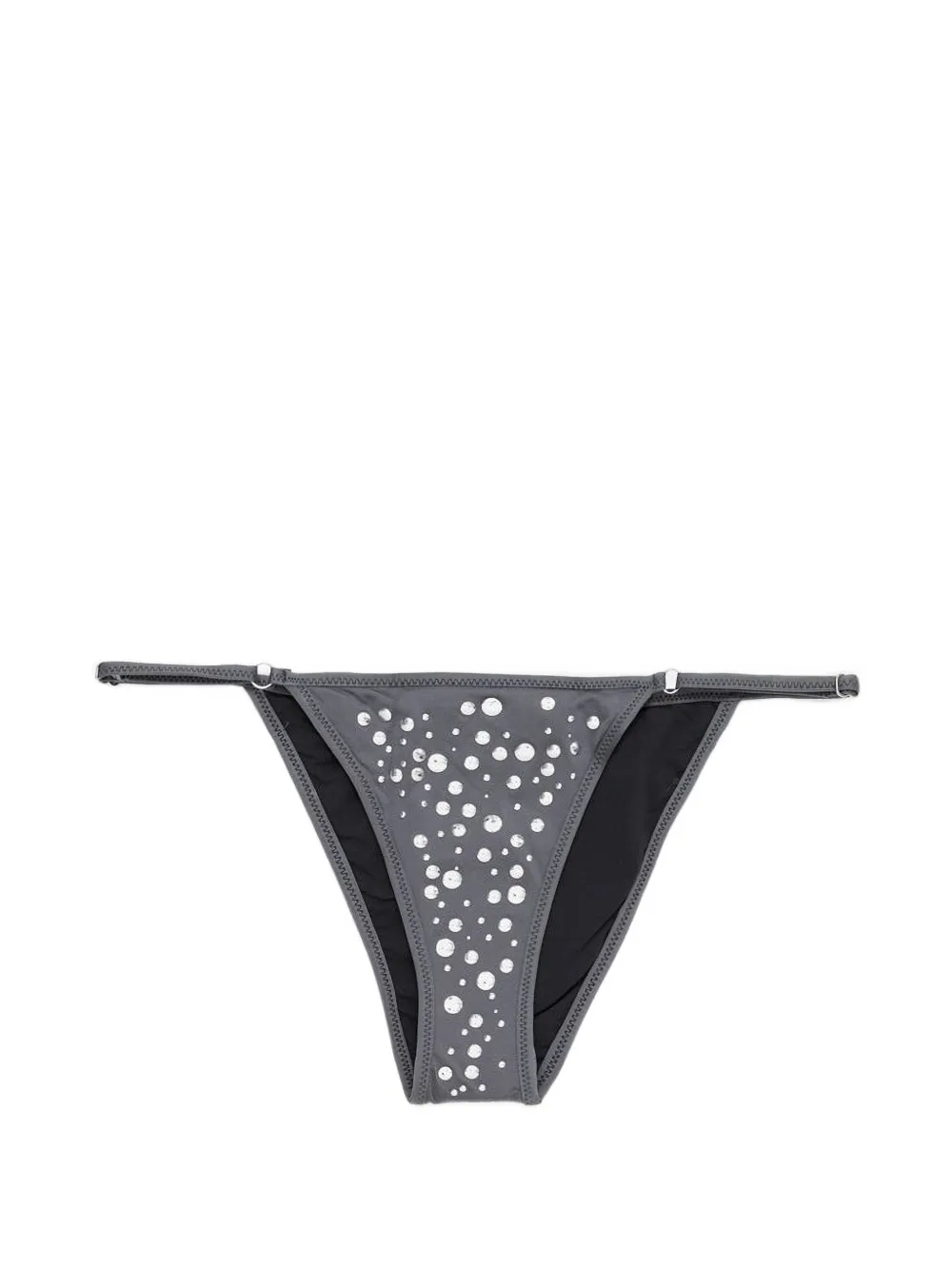 Gimaguas Gaia crystal-embellished bikini bottoms - Grigio