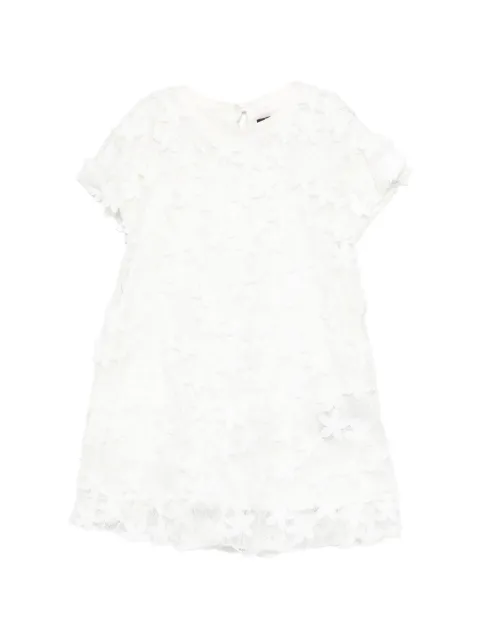 Balmain Kids robe à fleurs en dentelle