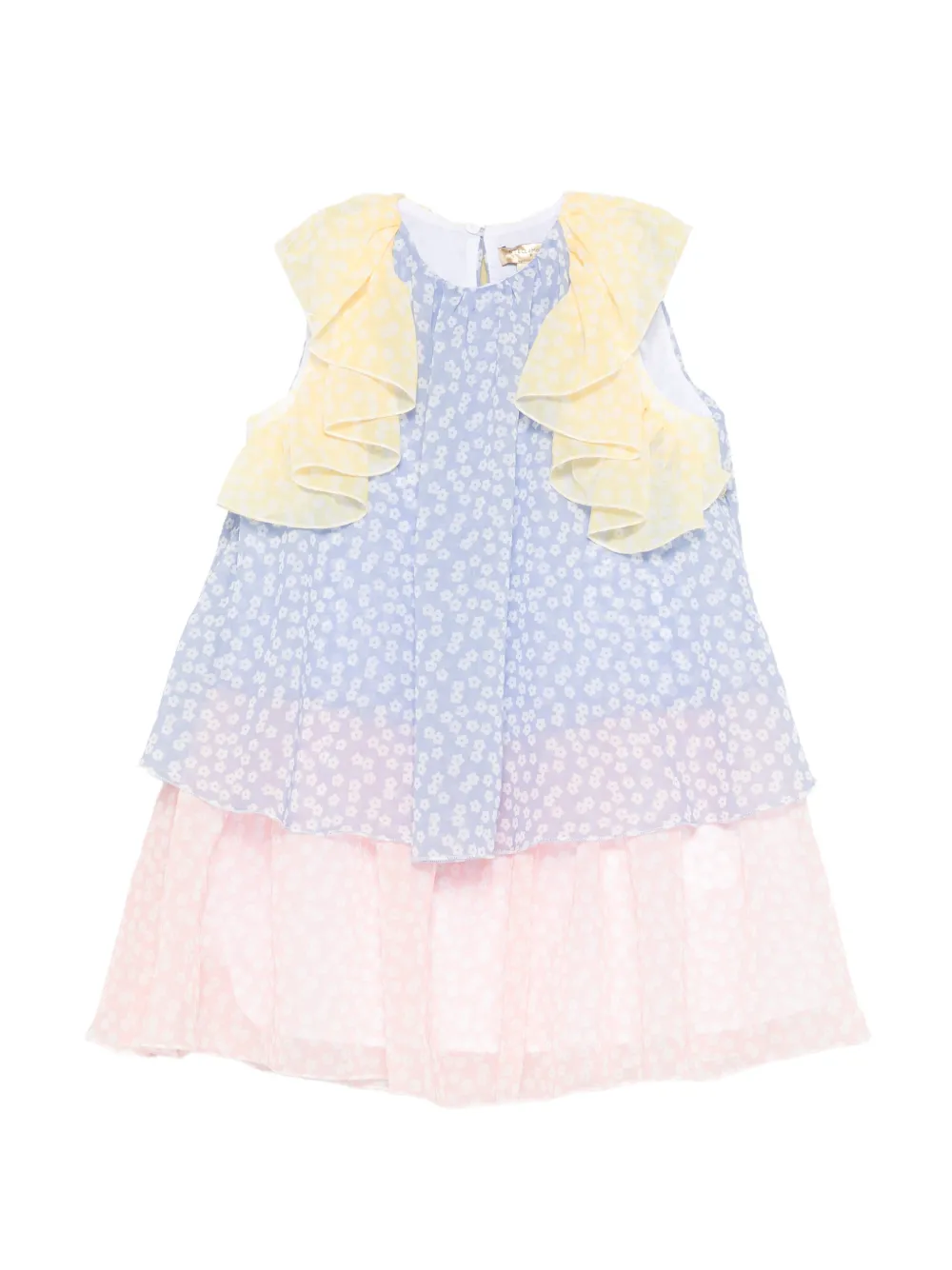 Stella McCartney Kids ruffled floral dress - Blu