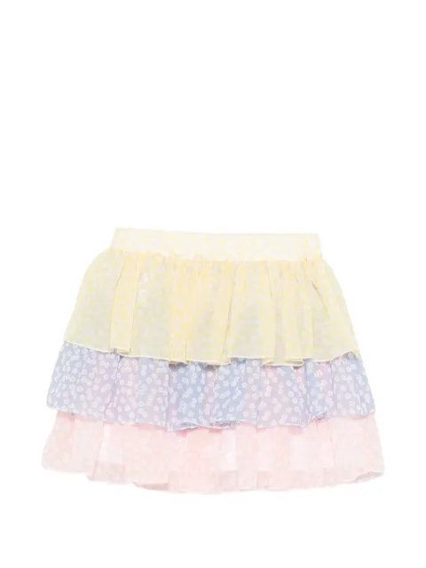 Stella McCartney Kids Stufenrock mit Blumenmuster 