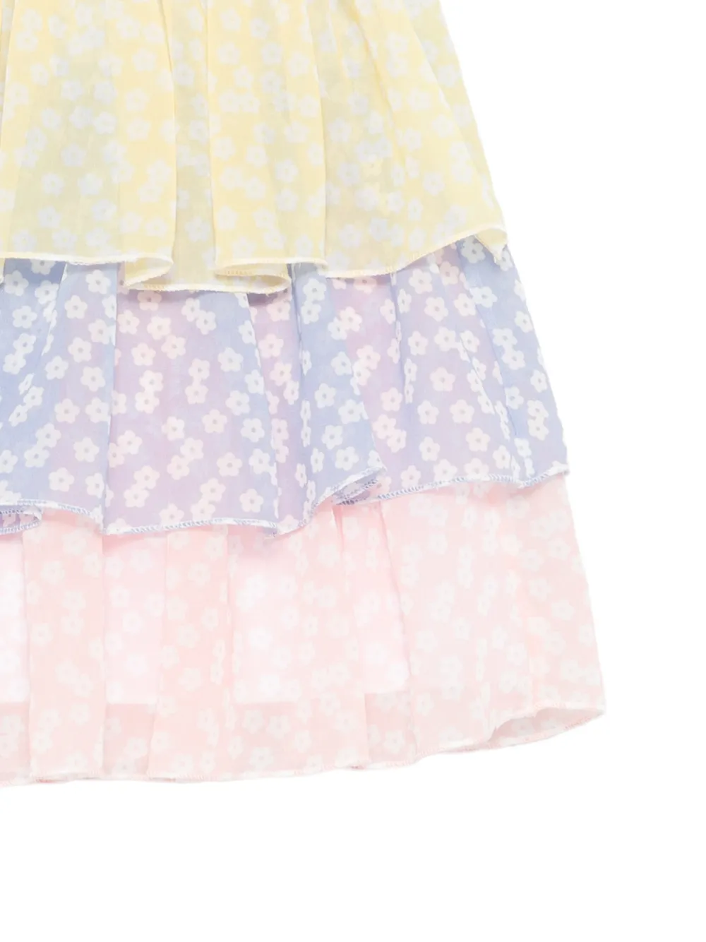 Stella McCartney Kids Gelaagde rok met bloemenprint Geel