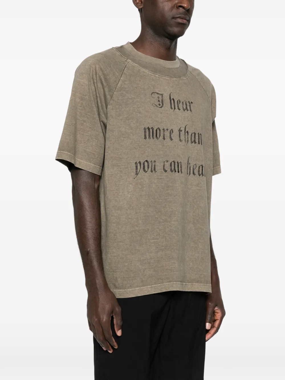 Undercover Katoenen T-shirt met grafische print Grijs