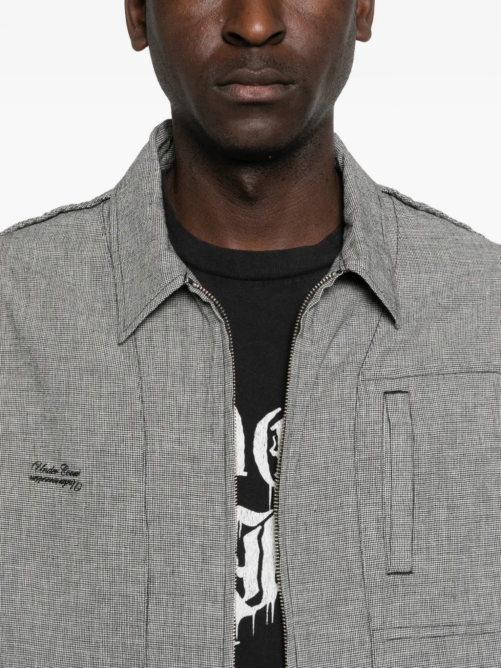 Undercover Shirtjack met rits Zwart