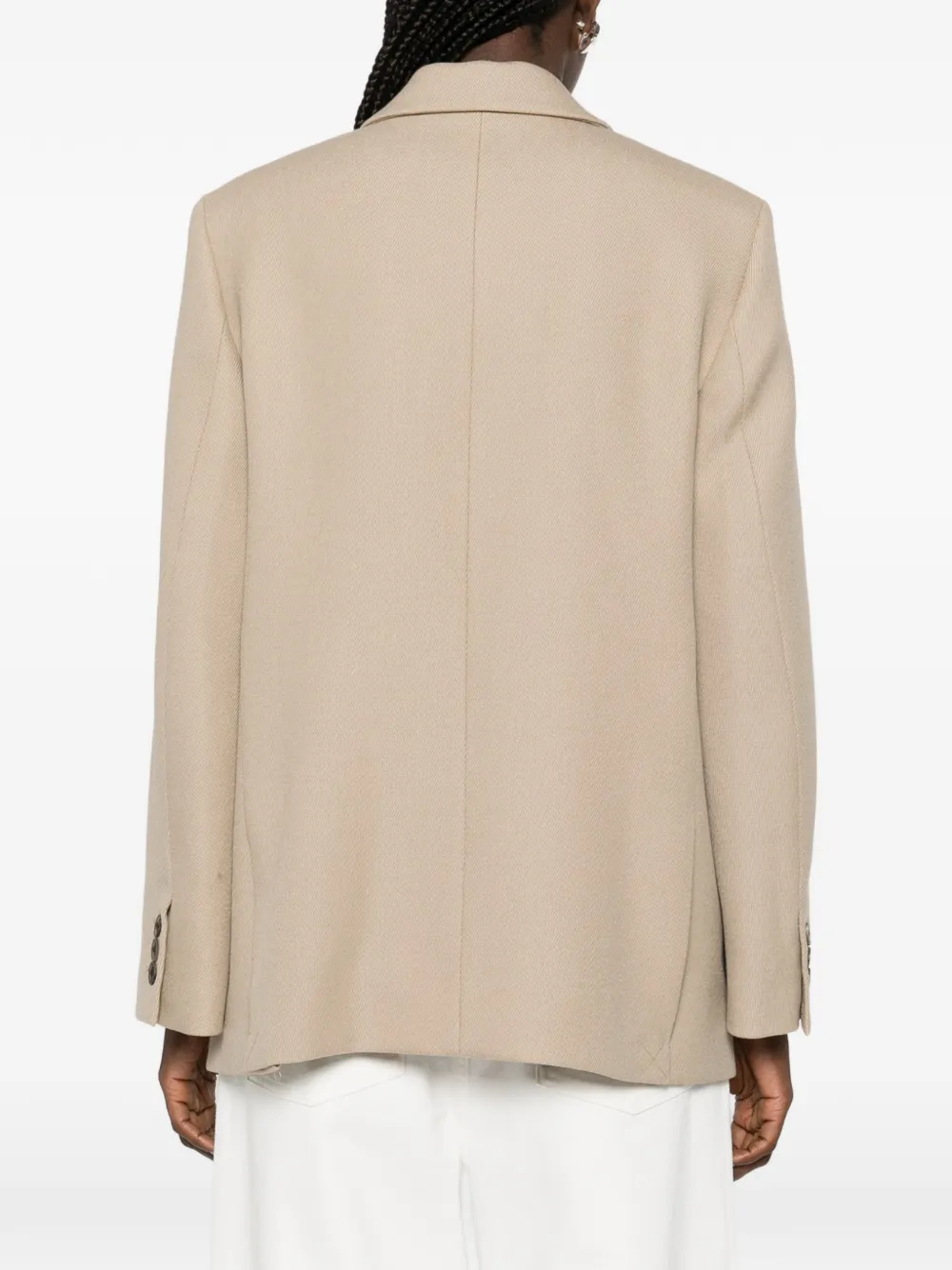 Double-Breasted Flap Pocket Jacket