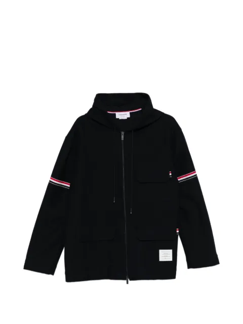 Thom Browne stripe-detail hooded jacket