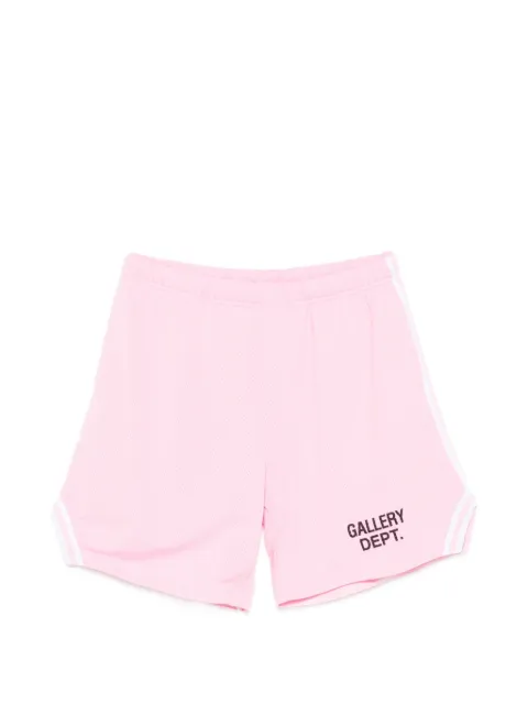 GALLERY DEPT. logo-print striped shorts