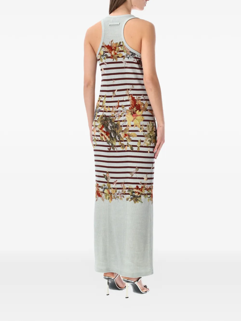 Jean Paul Gaultier Jurk met bloemenprint Beige