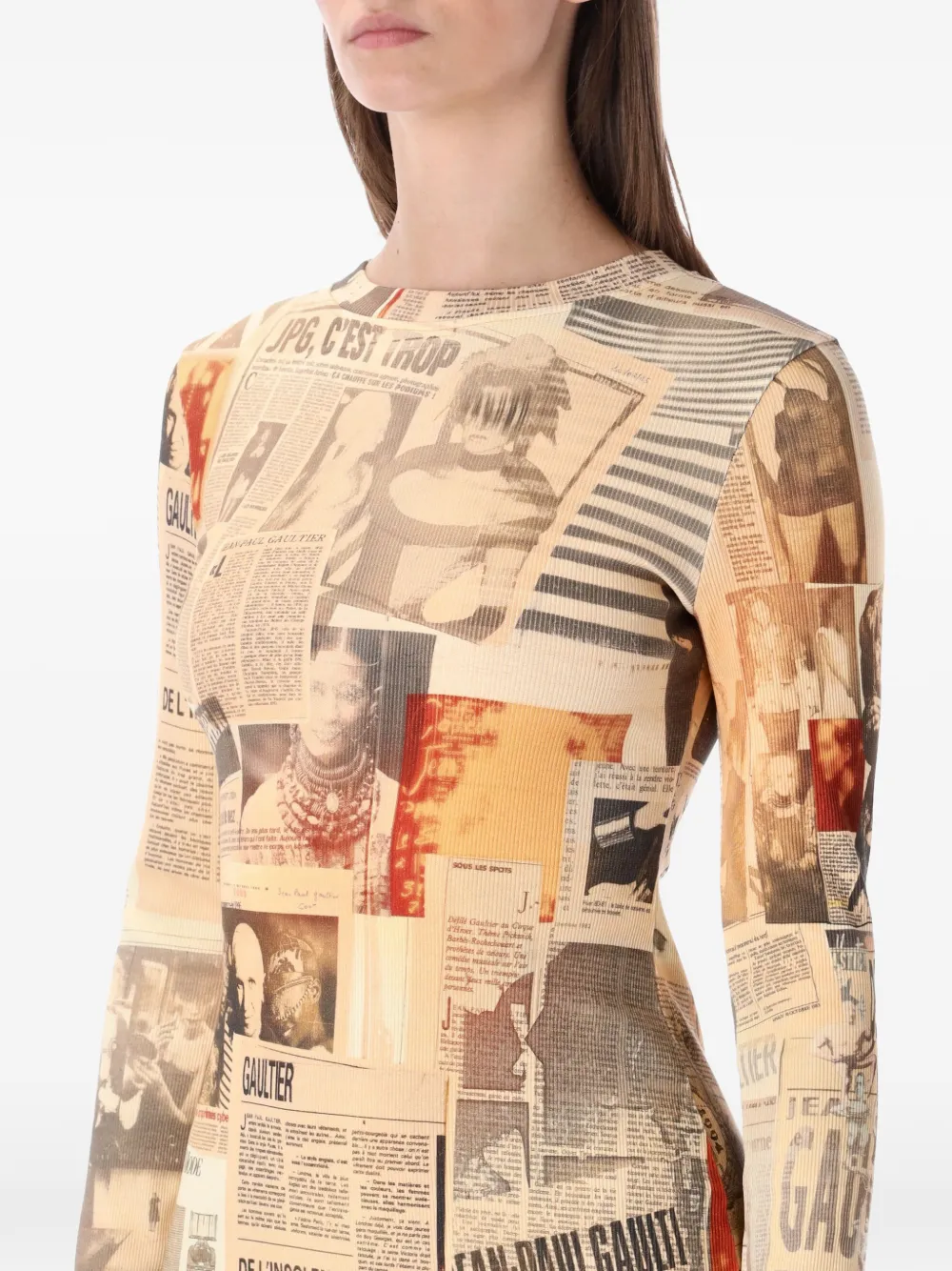 rib journal midi dress