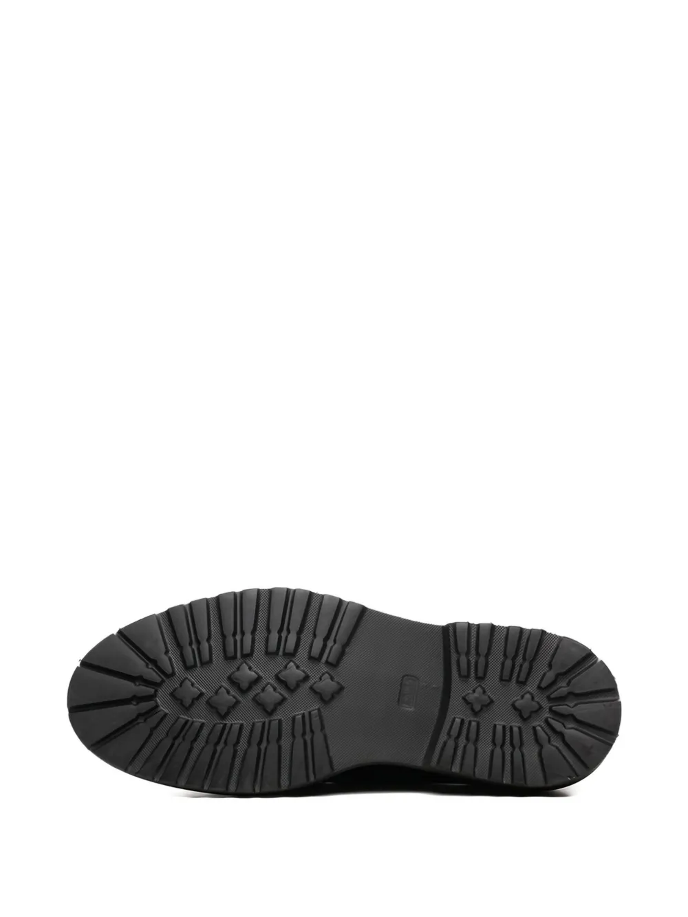 Poche Paris Loafers met chunky zool en textuur Zwart