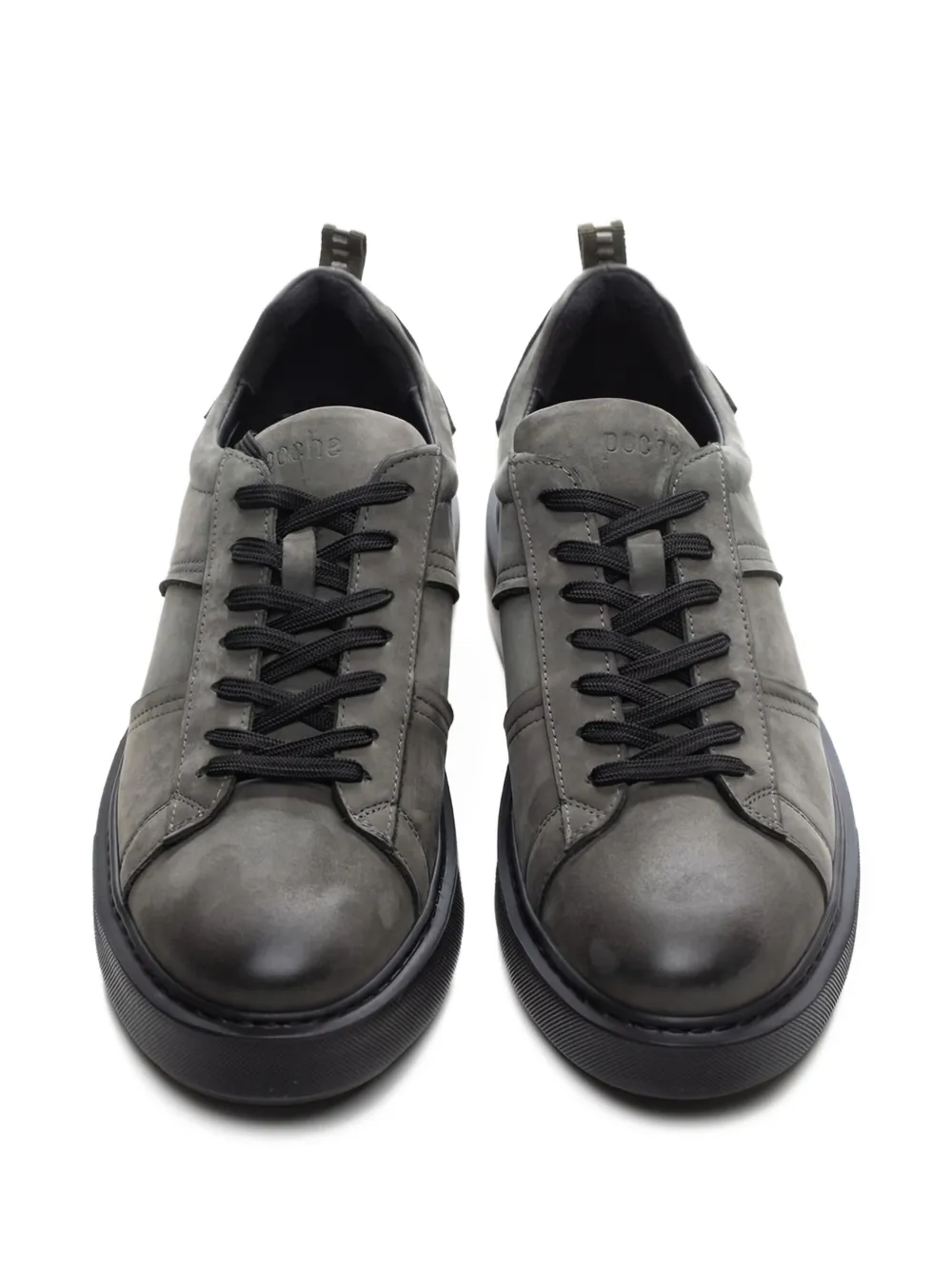 Poche Paris Sneakers met vlakken Grijs