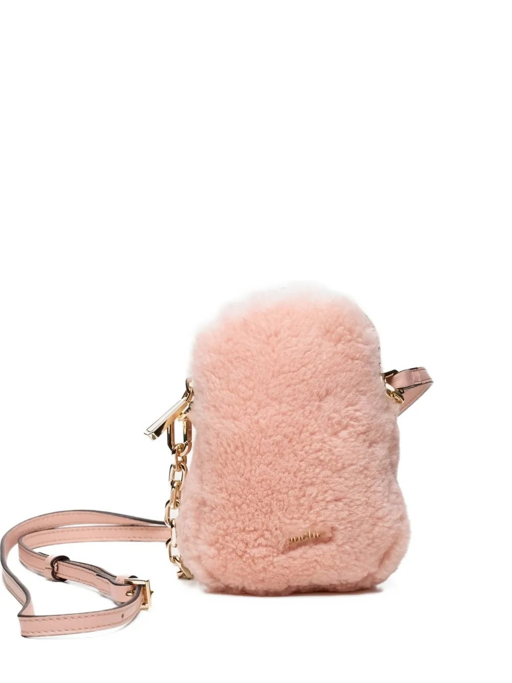 Poche Paris Borsa a tracolla con placca logo - Rosa