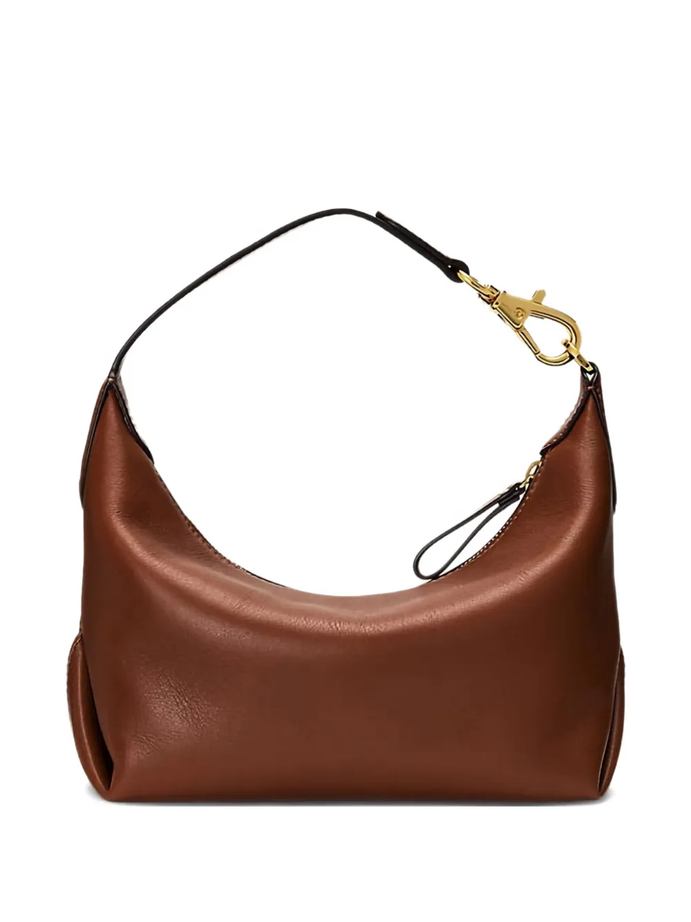 Lauren Ralph Lauren Borsa a spalla Kassie con zip - Marrone