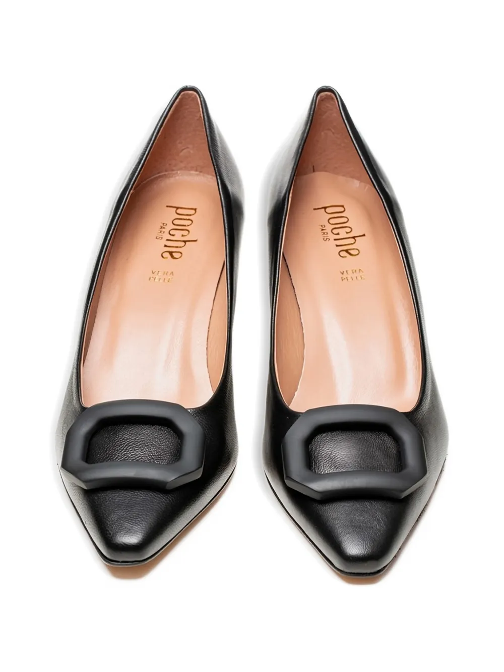 Poche Paris Pumps met gesp Zwart