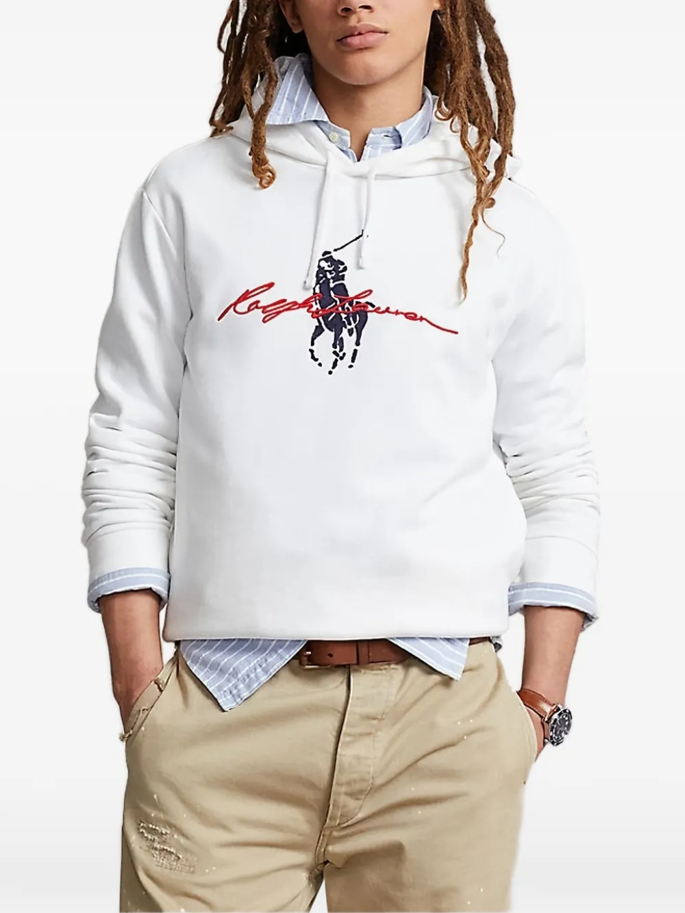 Polo Ralph Lauren Fleece hoodie Wit